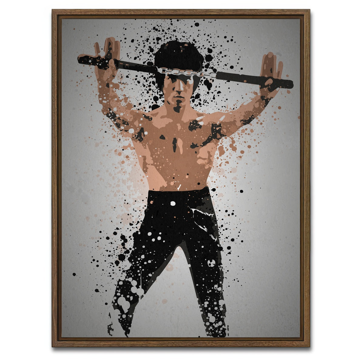 AUTO-MOCKUP WHITE | Enter the Dragon | 1 Piece | Walnut Framed Canvas | group=3x4