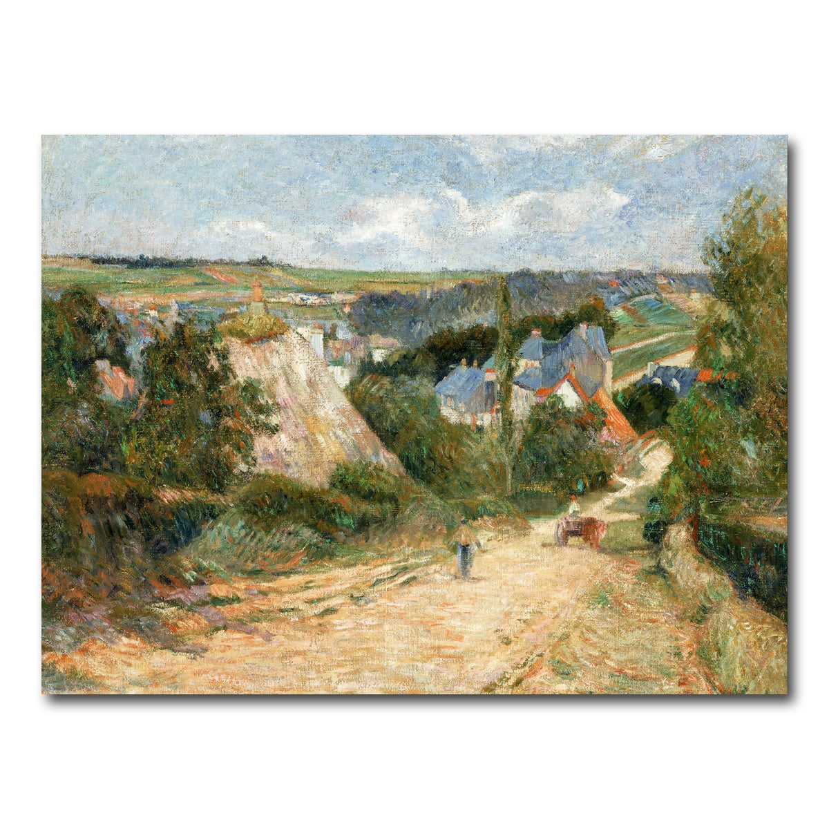 AUTO-MOCKUP WHITE | Entrance to the Village of Osny | 1 Piece | Gallery Wrap Canvas | group=4x3