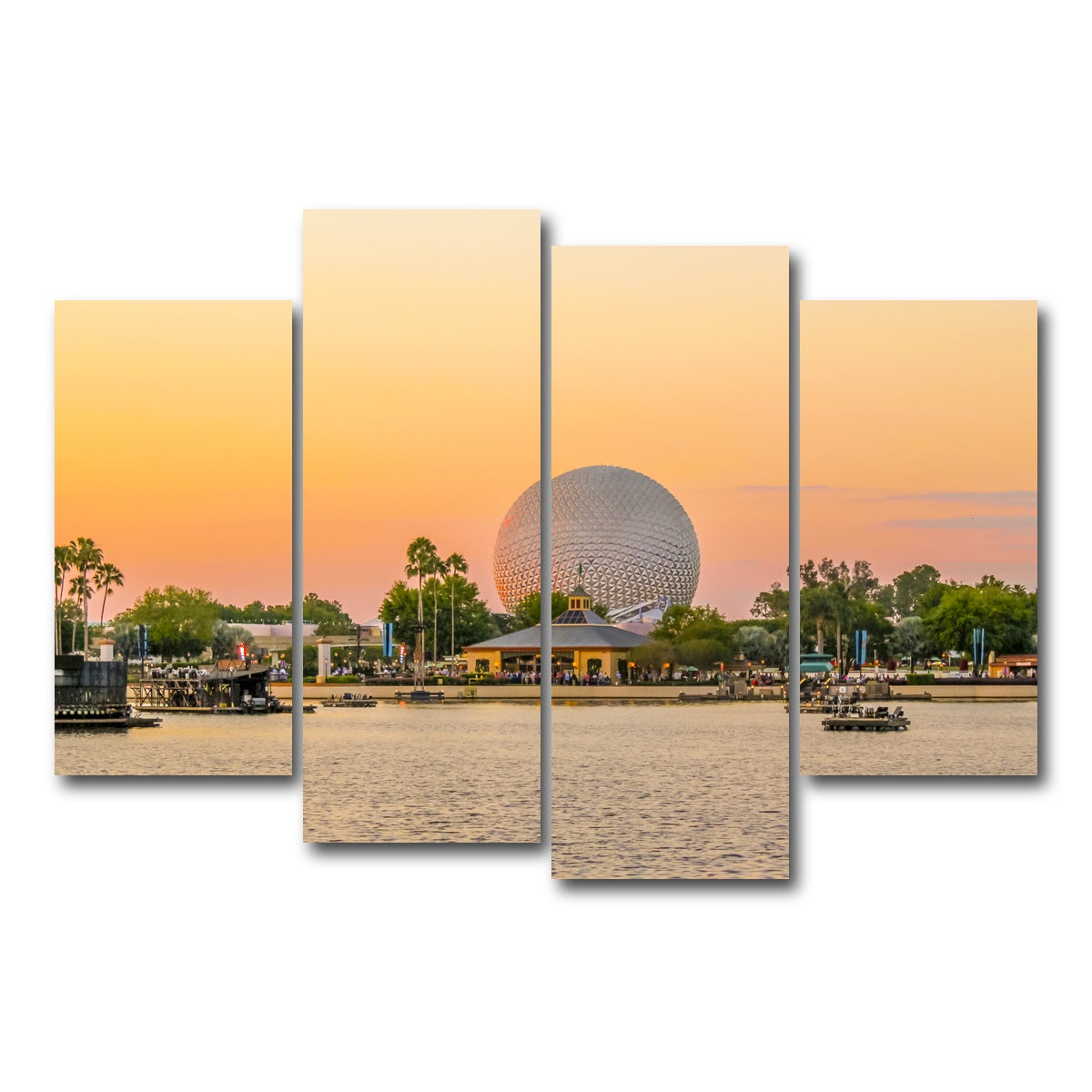 AUTO-MOCKUP WHITE | Epcot | 4 Piece | Gallery Wrap Canvas | group=4_short