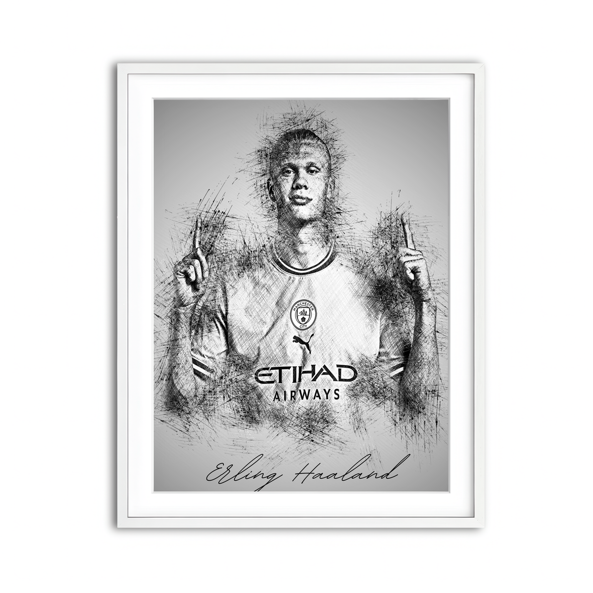 Framed Print 3x4 White
