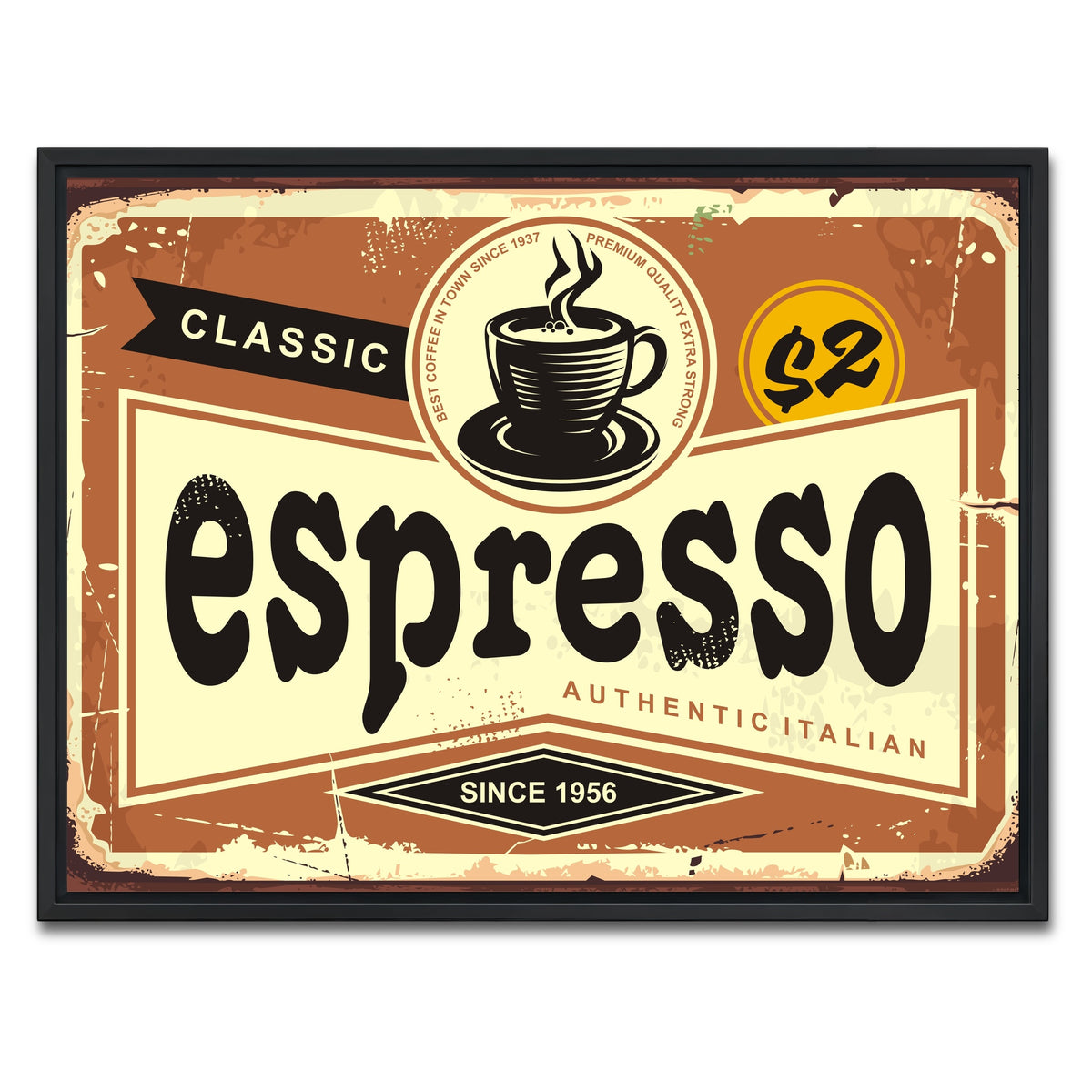 AUTO-MOCKUP WHITE | Espresso | 1 Piece | Black Framed Canvas | group=4x3