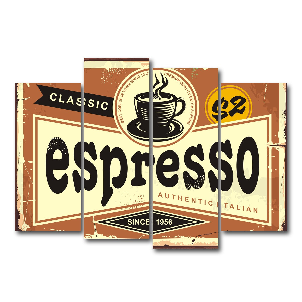 AUTO-MOCKUP WHITE | Espresso | 4 Piece | Gallery Wrap Canvas | group=4_normal