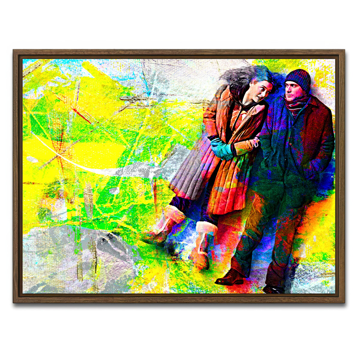 AUTO-MOCKUP WHITE | Eternal Sunshine of the Spotless Mind | 1 Piece | Walnut Framed Canvas | group=4x3