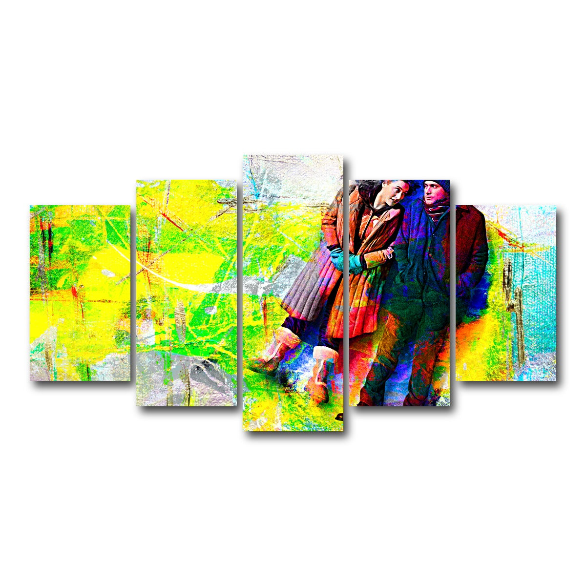 AUTO-MOCKUP WHITE | Eternal Sunshine of the Spotless Mind | 5 Piece | Gallery Wrap Canvas | group=5_normal