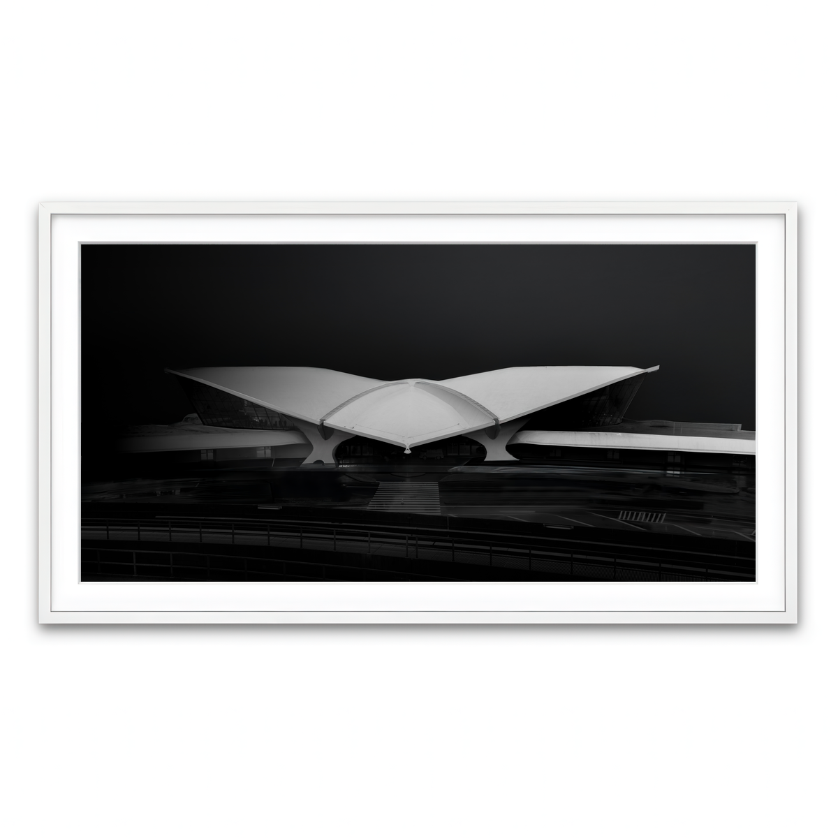 Framed Print 2x1 White