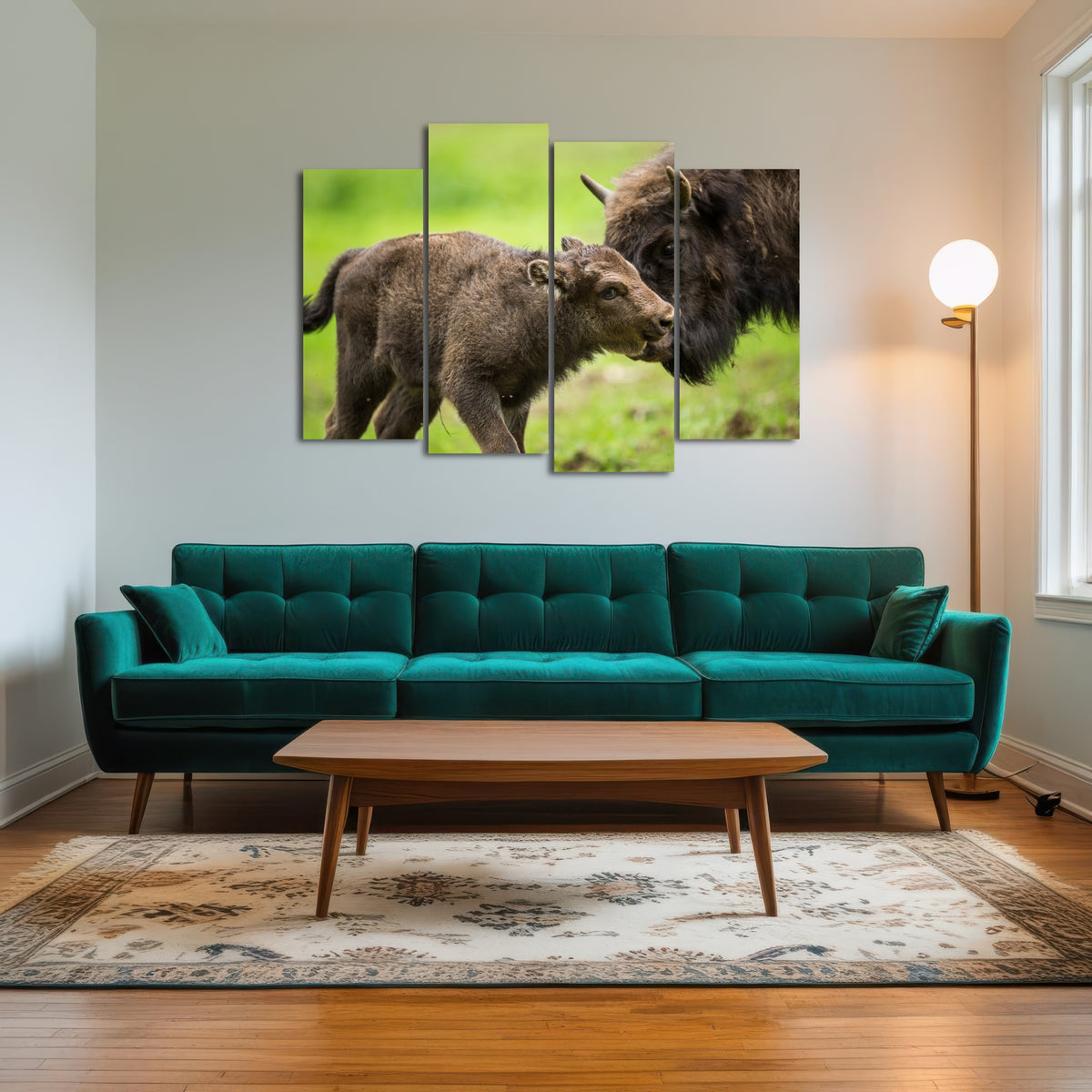 AUTO-MOCKUP ROOM | European Bison and Calf