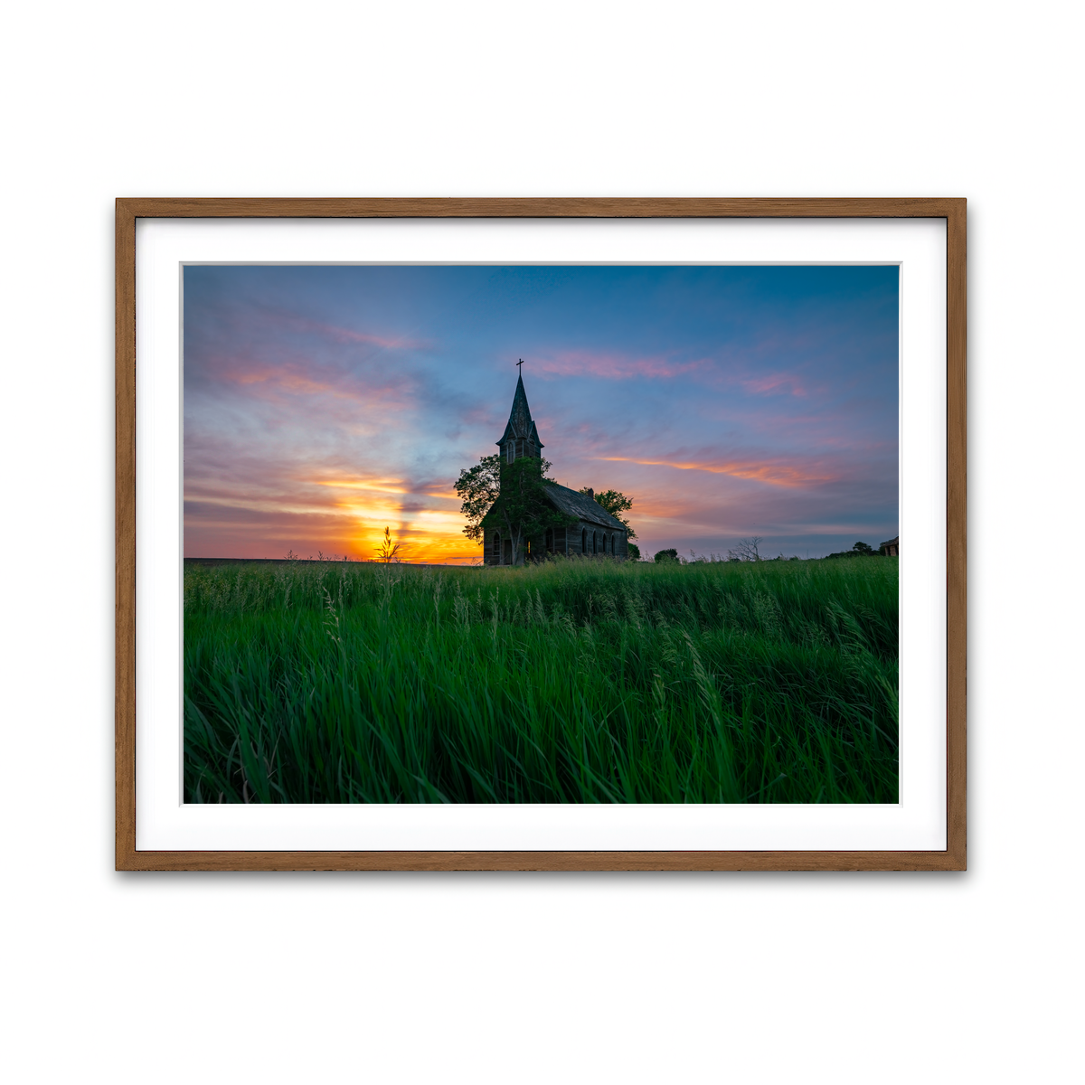 Framed Print 4x3 Walnut