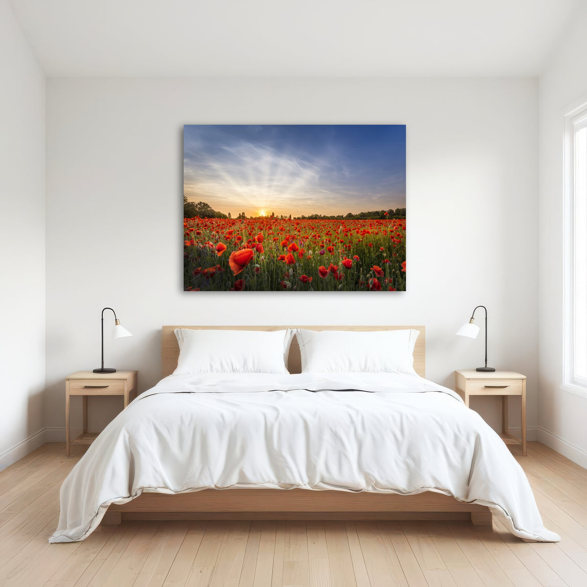 AUTO-MOCKUP ROOM | Evening in a poppy field