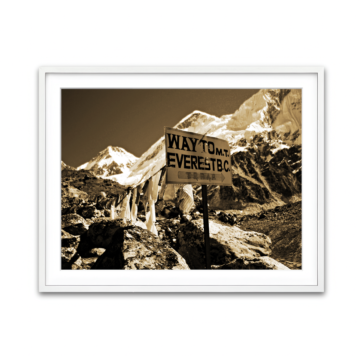 Framed Print 4x3 White