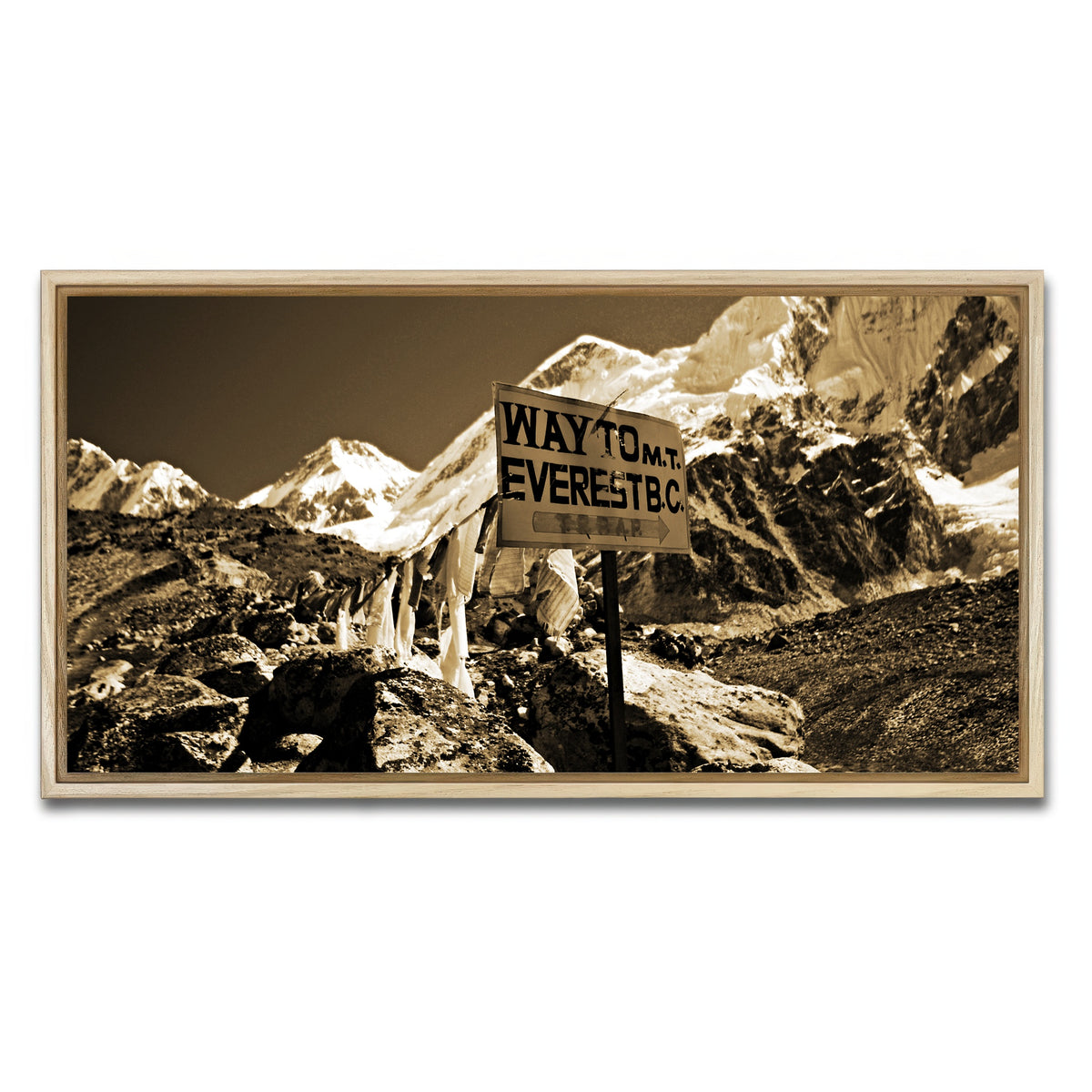 AUTO-MOCKUP WHITE | Everest Base Camp | 1 Piece | Natural Framed Canvas | group=2x1