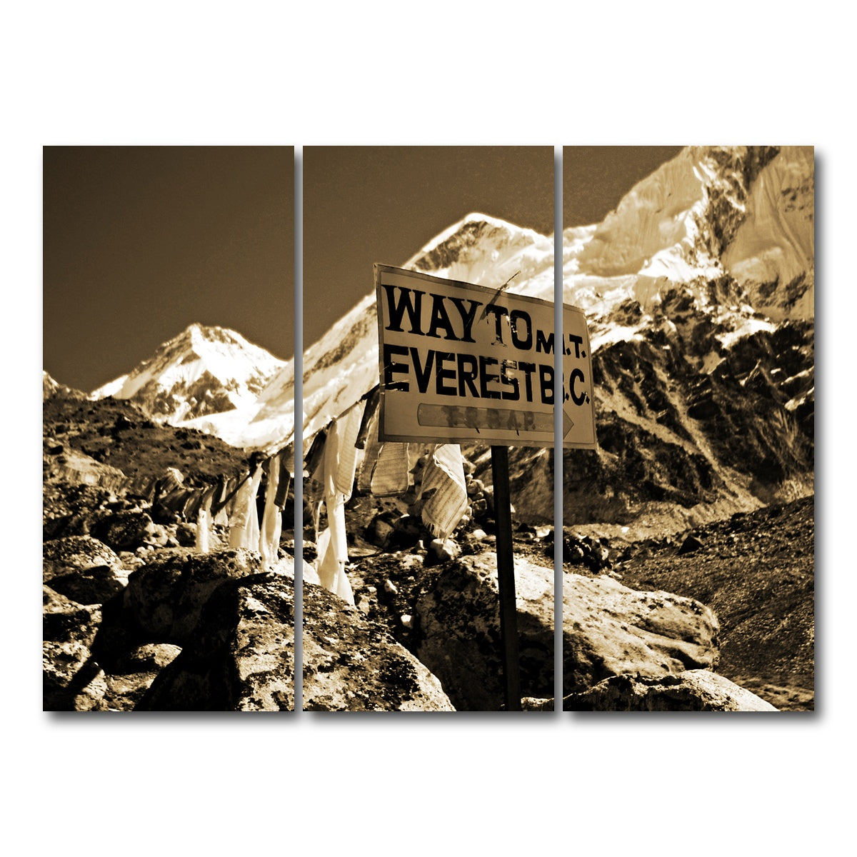 AUTO-MOCKUP WHITE | Everest Base Camp | 3 Piece | Gallery Wrap Canvas | group=8x18