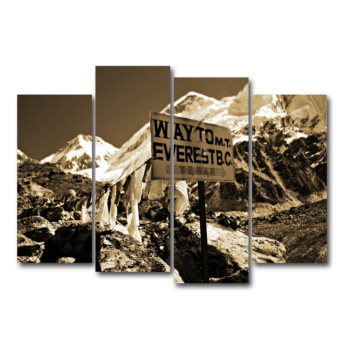 AUTO-MOCKUP WHITE | Everest Base Camp | 4 Piece | Gallery Wrap Canvas | group=4_normal