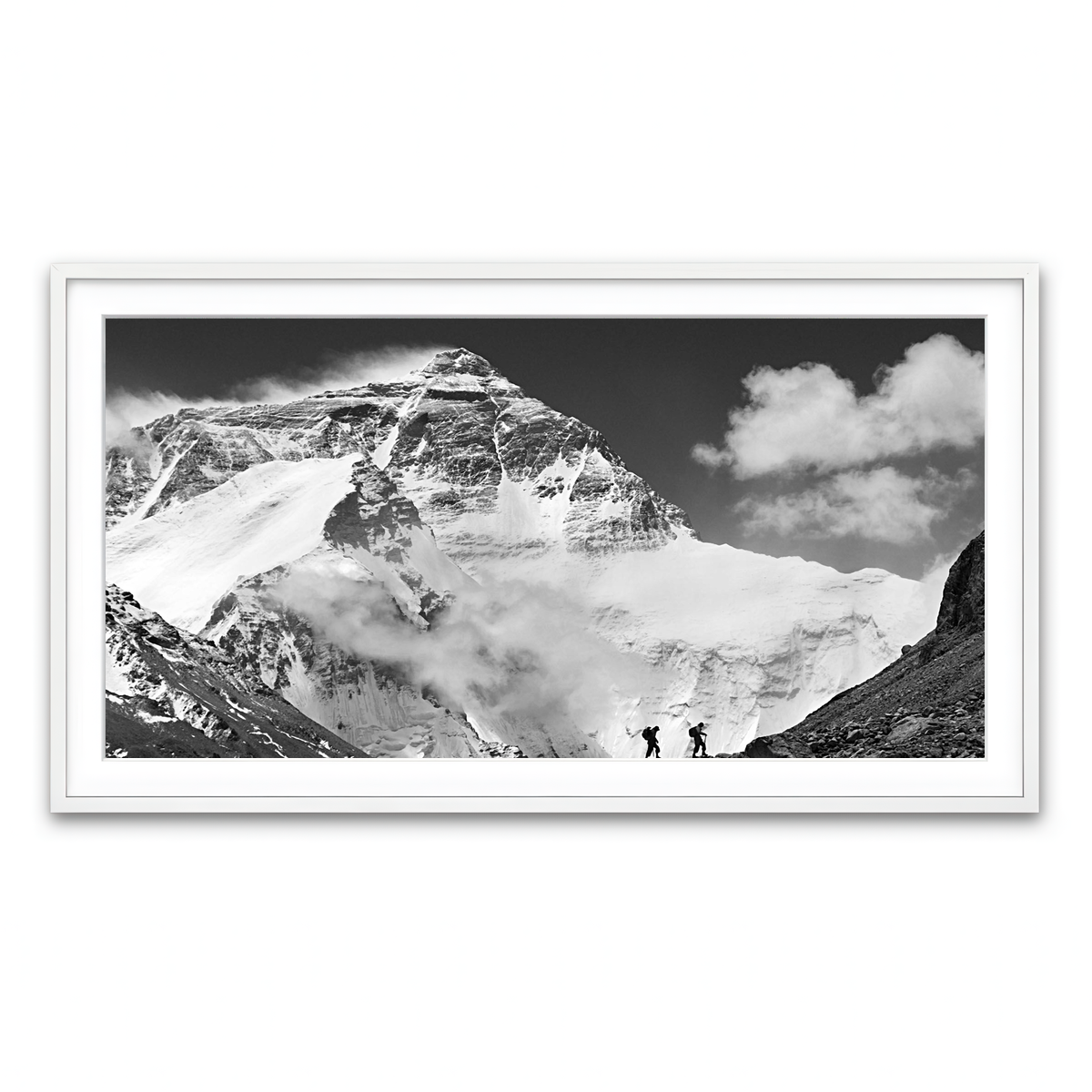 Framed Print 2x1 White
