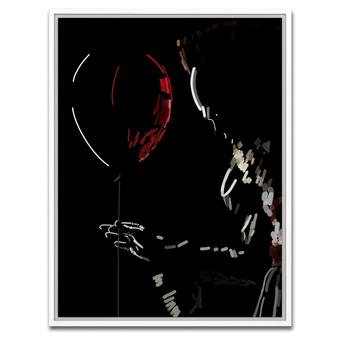 AUTO-MOCKUP WHITE | Evil Clown | 1 Piece | White Framed Canvas | group=3x4