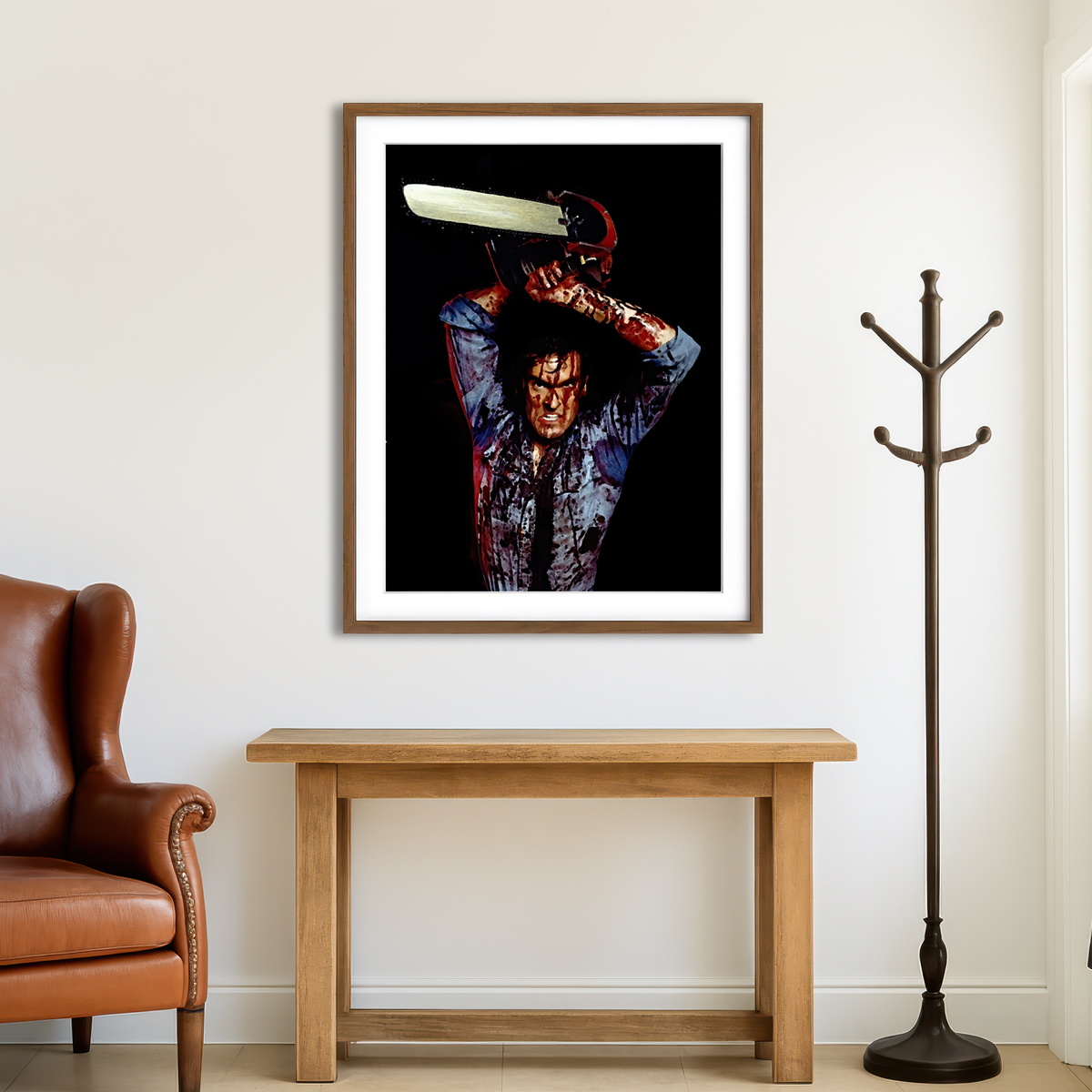 AUTO-MOCKUP ROOM | Evil Dead Ash Wall Art