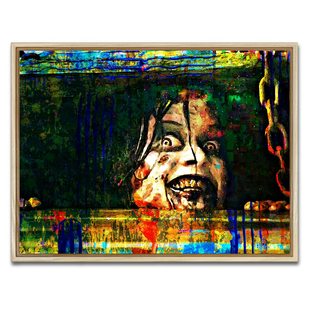 AUTO-MOCKUP WHITE | Evil Mia | 1 Piece | Natural Framed Canvas | group=4x3