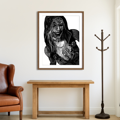 AUTO-MOCKUP ROOM | Evil Wall Art