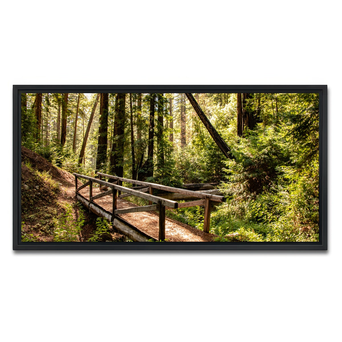 AUTO-MOCKUP WHITE | Ewoldsen Trail Bridge | 1 Piece | Black Framed Canvas | group=2x1