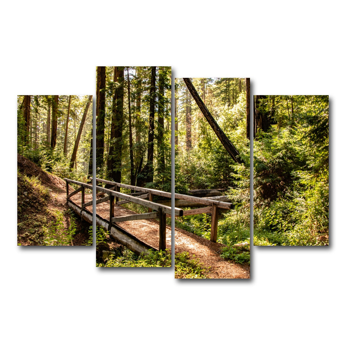 AUTO-MOCKUP WHITE | Ewoldsen Trail Bridge | 4 Piece | Gallery Wrap Canvas | group=4_short