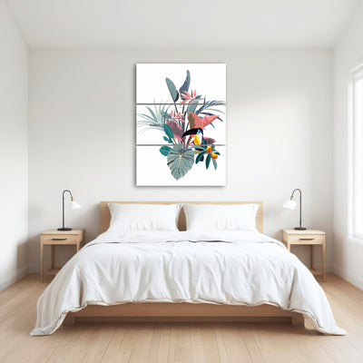 AUTO-MOCKUP ROOM | Exotic flowers & toucan