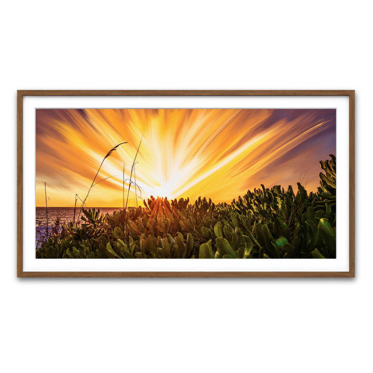 Framed Print 2x1 Walnut