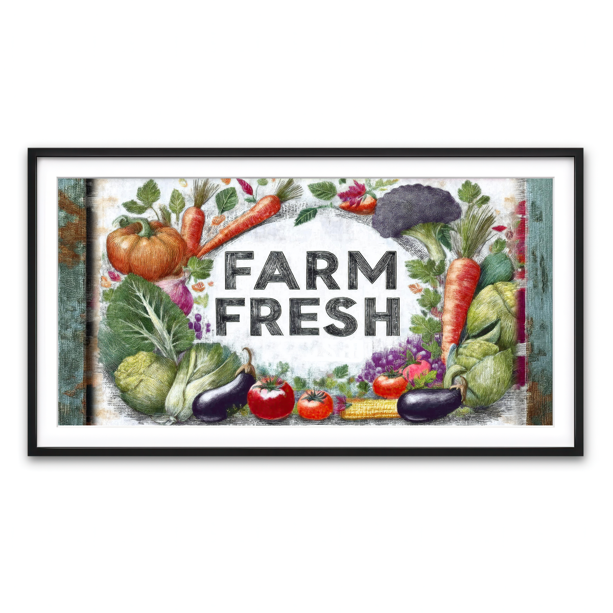 Framed Print 2x1 Black