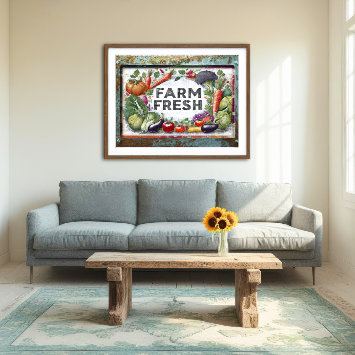 AUTO-MOCKUP ROOM | Farm Fresh Wall Art