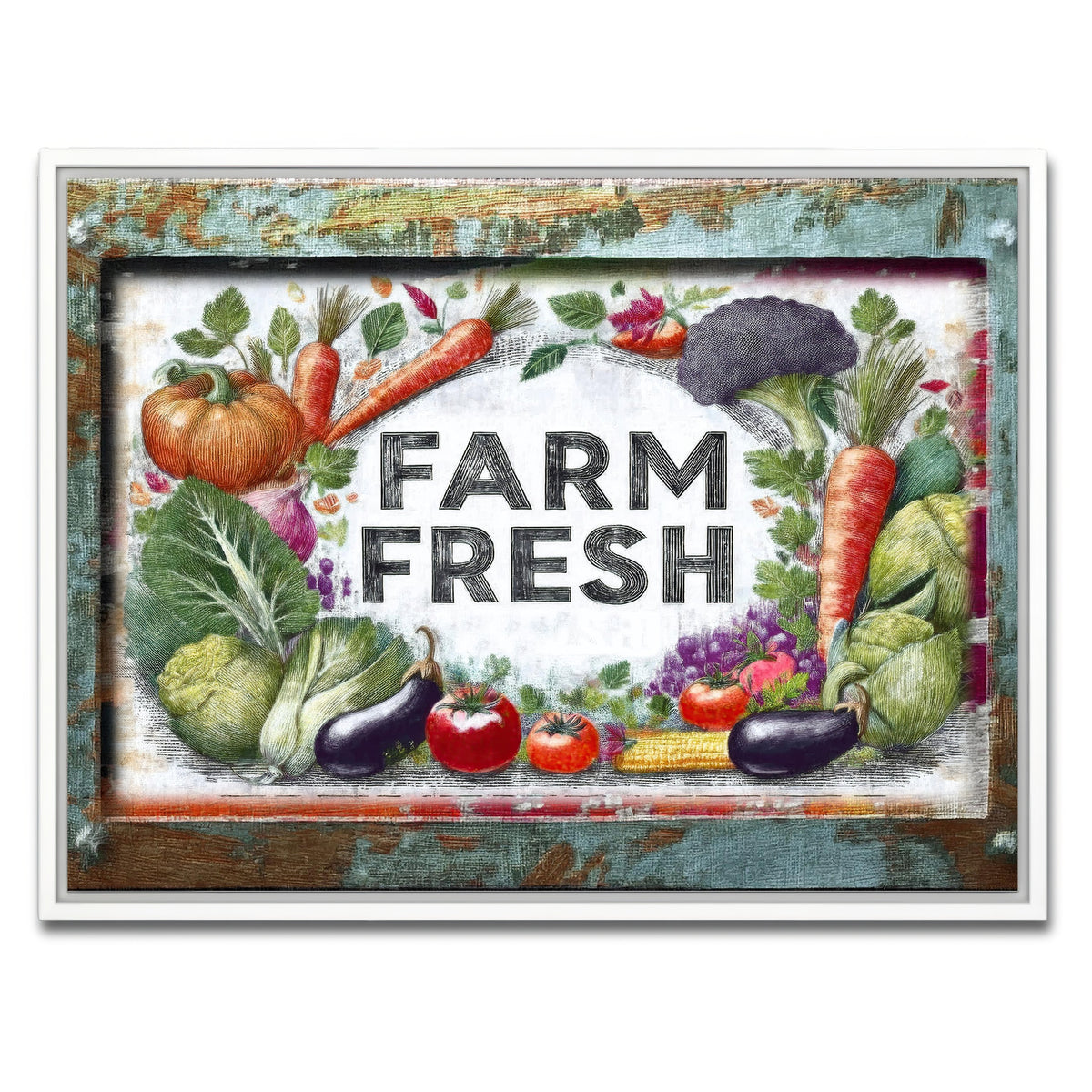 AUTO-MOCKUP WHITE | FARM FRESH | 1 Piece | White Framed Canvas | group=4x3