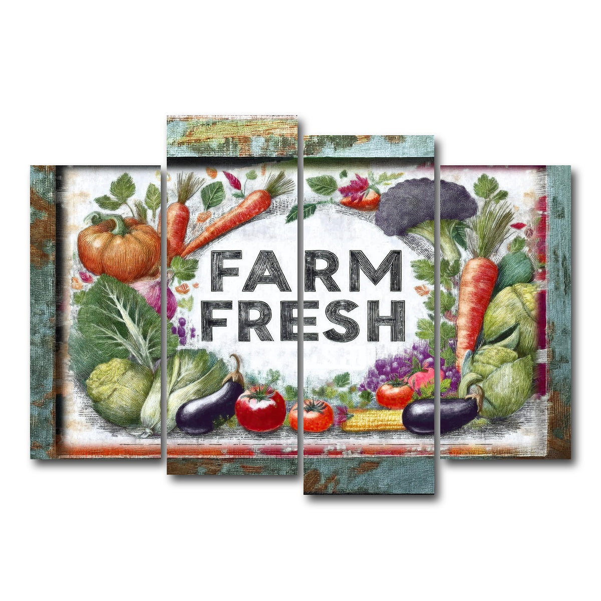AUTO-MOCKUP WHITE | FARM FRESH | 4 Piece | Gallery Wrap Canvas | group=4_normal