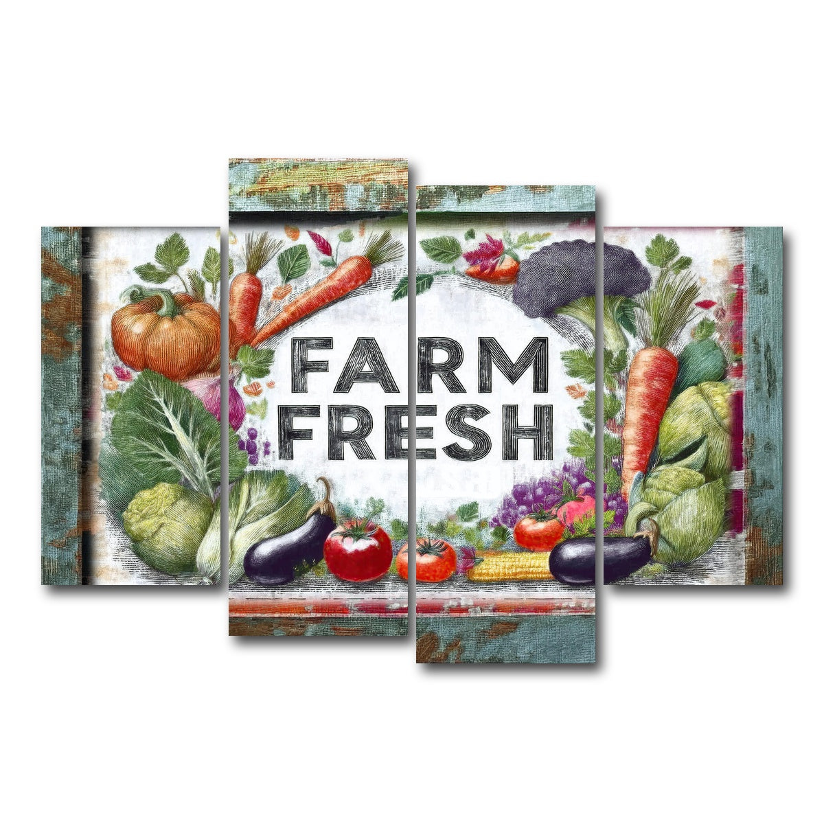 AUTO-MOCKUP WHITE | FARM FRESH | 4 Piece | Gallery Wrap Canvas | group=4_short