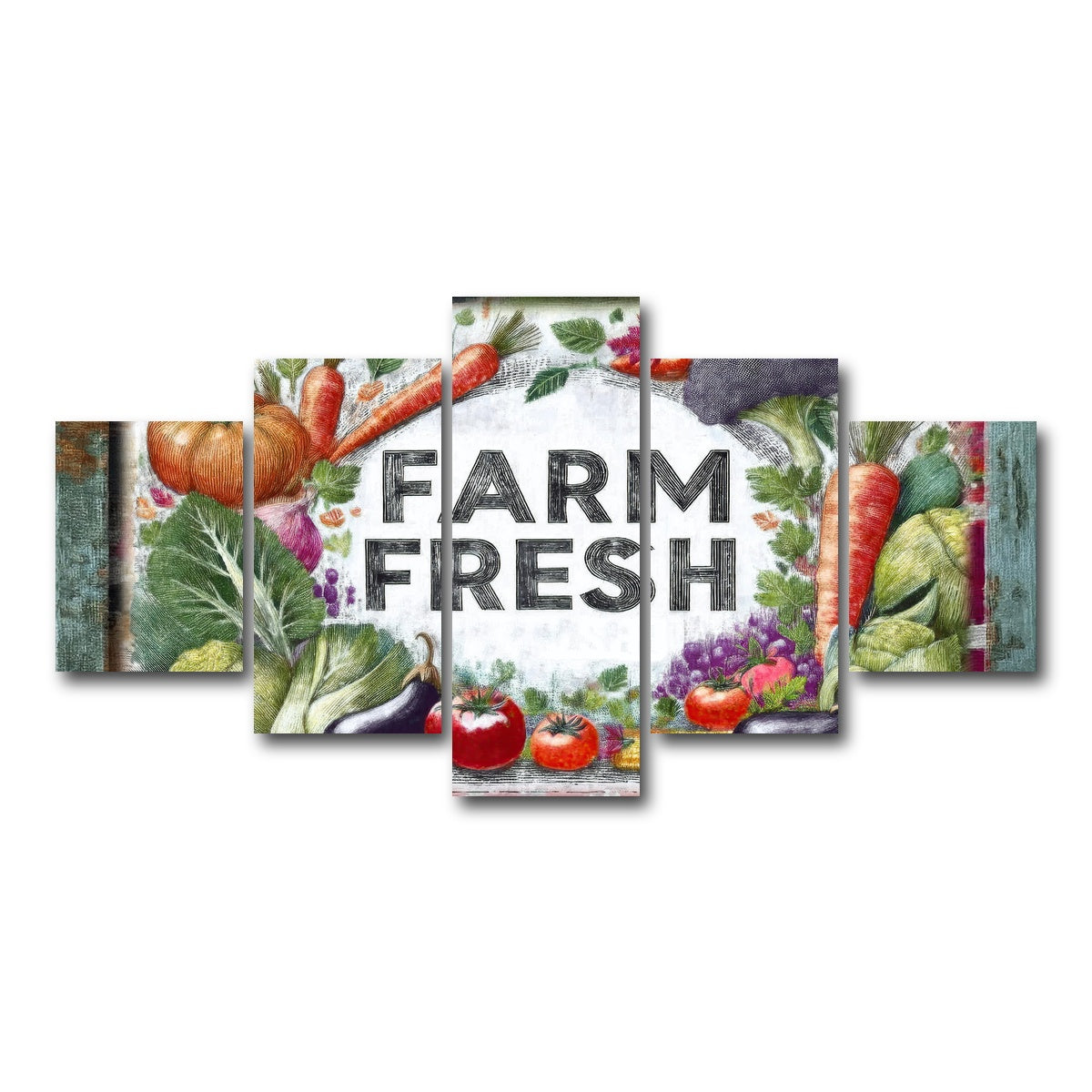 AUTO-MOCKUP WHITE | FARM FRESH | 5 Piece | Gallery Wrap Canvas | group=5_short