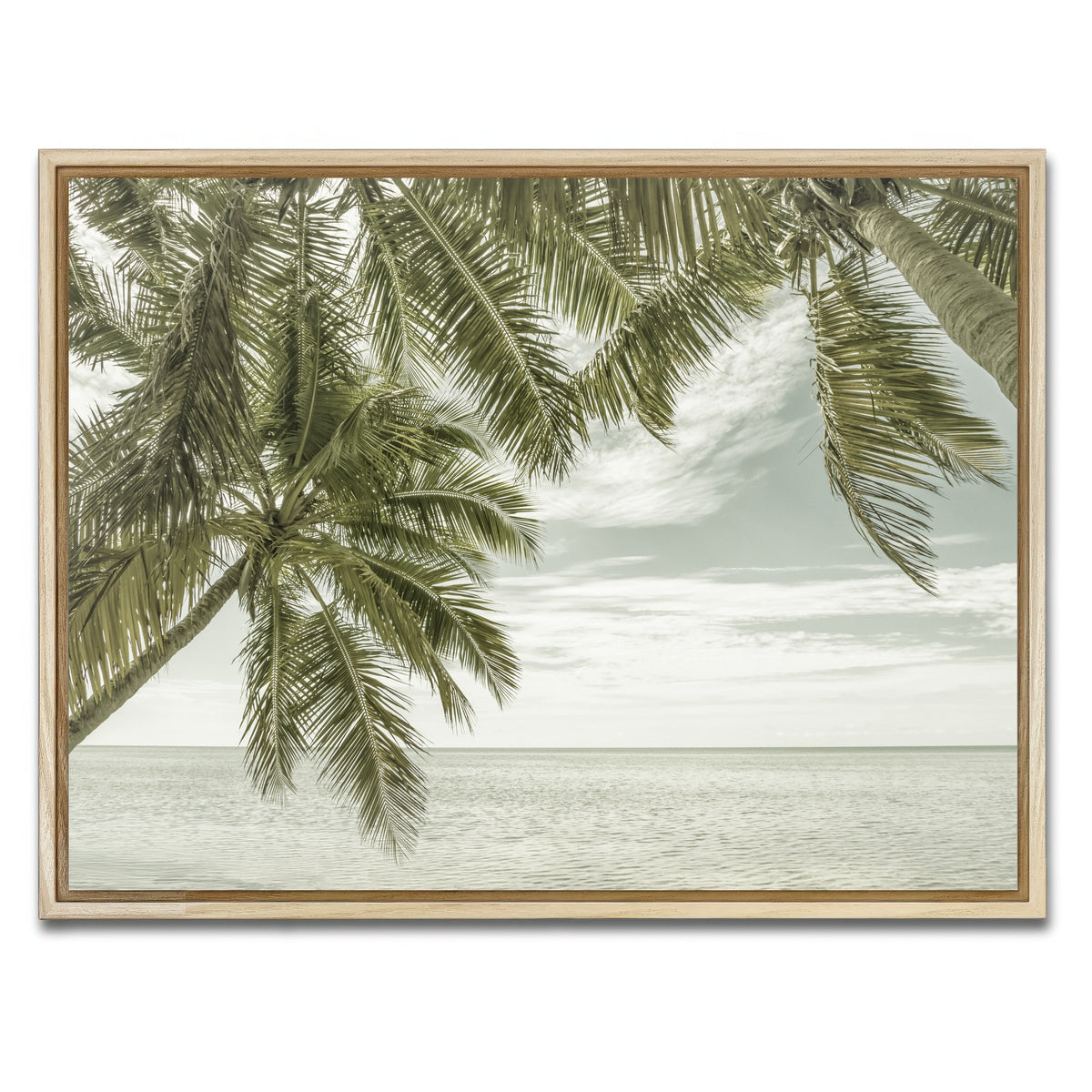 AUTO-MOCKUP WHITE | FLORIDA Vintage Oceanview | 1 Piece | Natural Framed Canvas | group=4x3