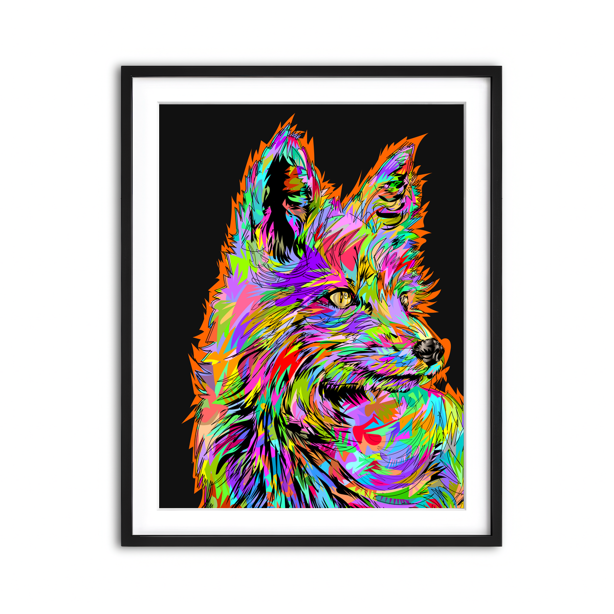 Framed Print 3x4 Black