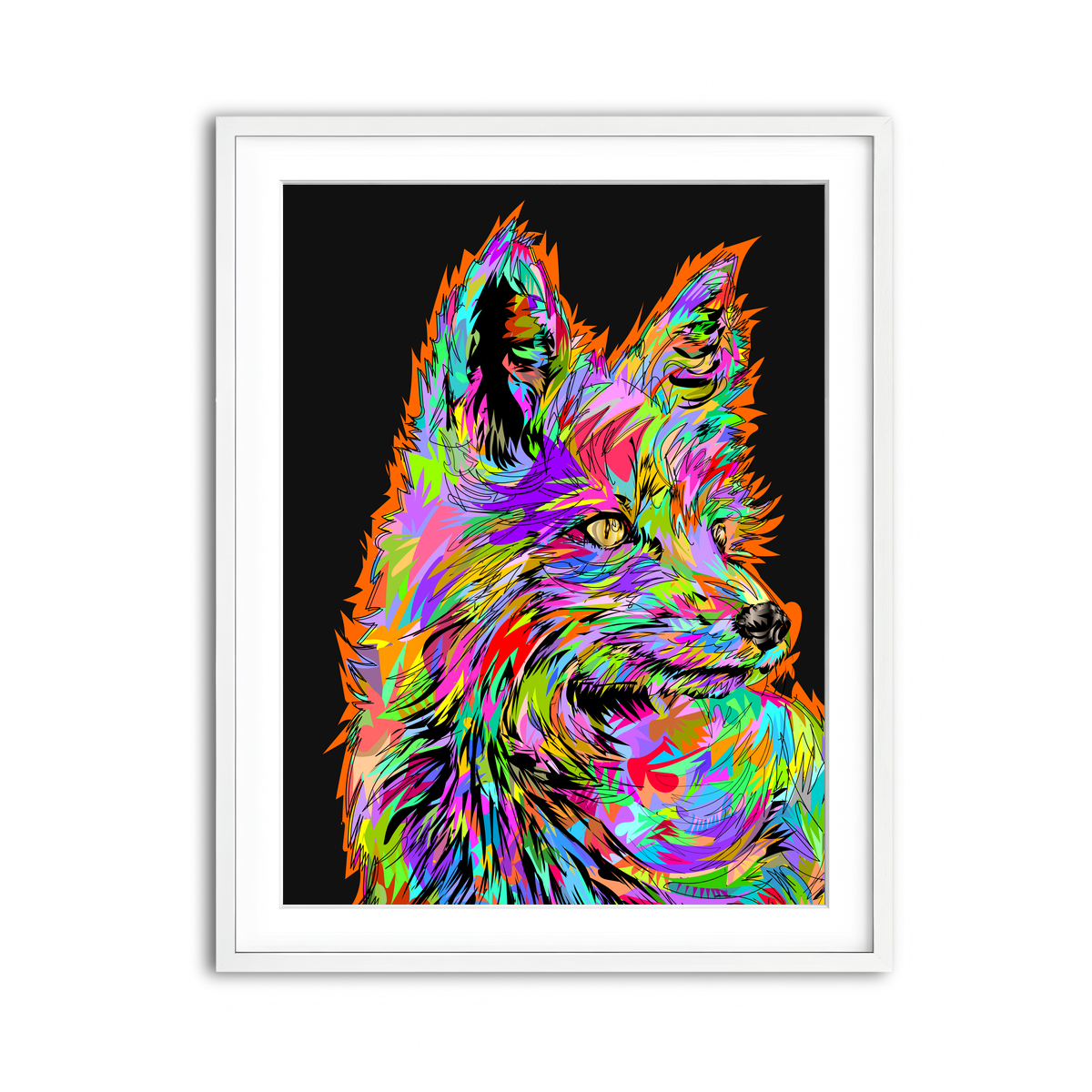 Framed Print 3x4 White