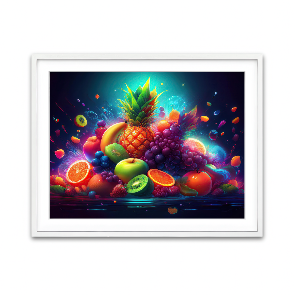 Framed Print 4x3 White
