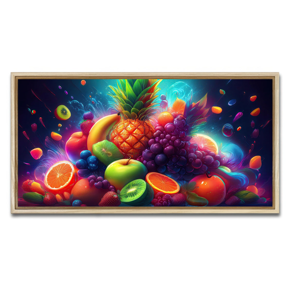 AUTO-MOCKUP WHITE | FRESH FRUITS | 1 Piece | Natural Framed Canvas | group=2x1