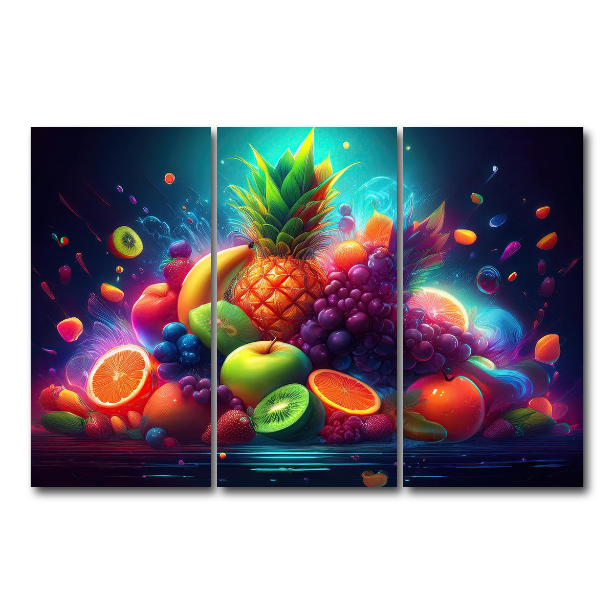 AUTO-MOCKUP WHITE | FRESH FRUITS | 3 Piece | Gallery Wrap Canvas | group=12x24