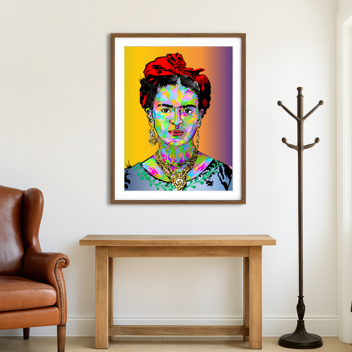 AUTO-MOCKUP ROOM | Frida Color Wall Art