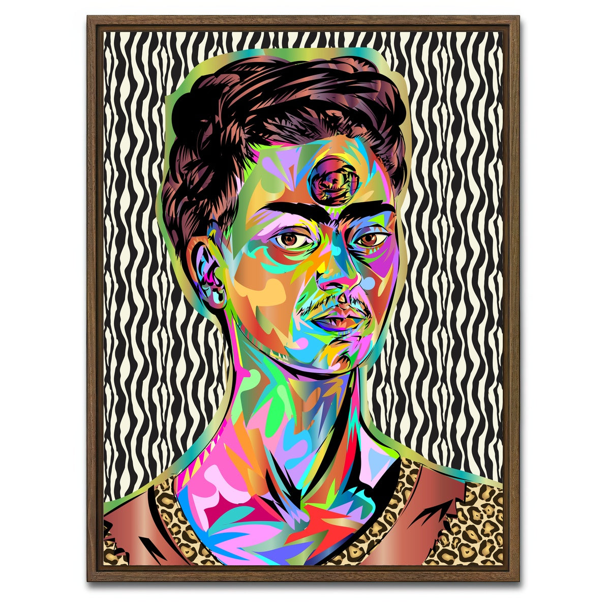 AUTO-MOCKUP WHITE | FRIDA | 1 Piece | Walnut Framed Canvas | group=3x4