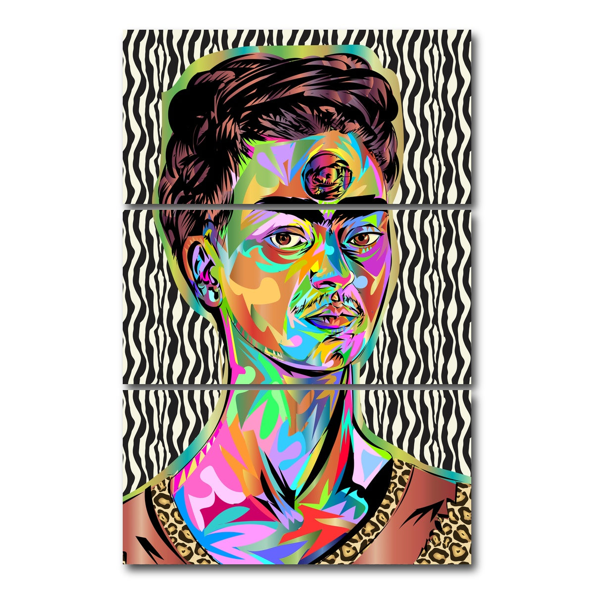 AUTO-MOCKUP WHITE | FRIDA | 3 Piece | Gallery Wrap Canvas | group=12x24_stacked