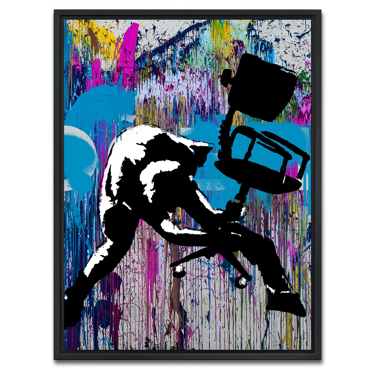 AUTO-MOCKUP WHITE | F the Office | 1 Piece | Black Framed Canvas | group=3x4