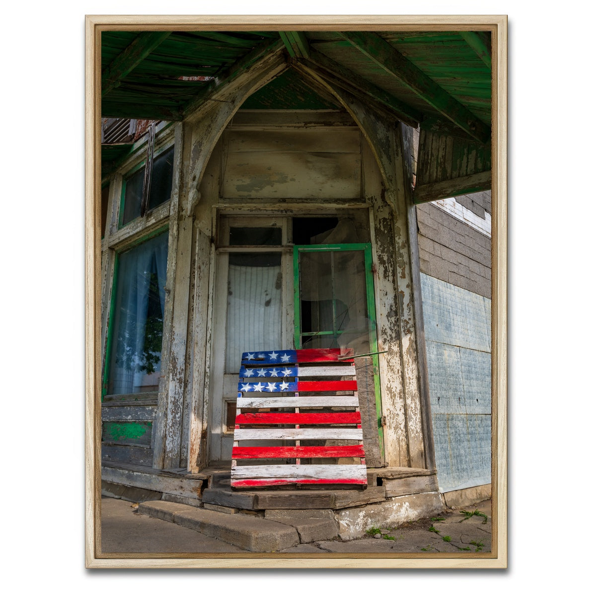 AUTO-MOCKUP WHITE | Faded Glory - I hear America singing | 1 Piece | Natural Framed Canvas | group=3x4