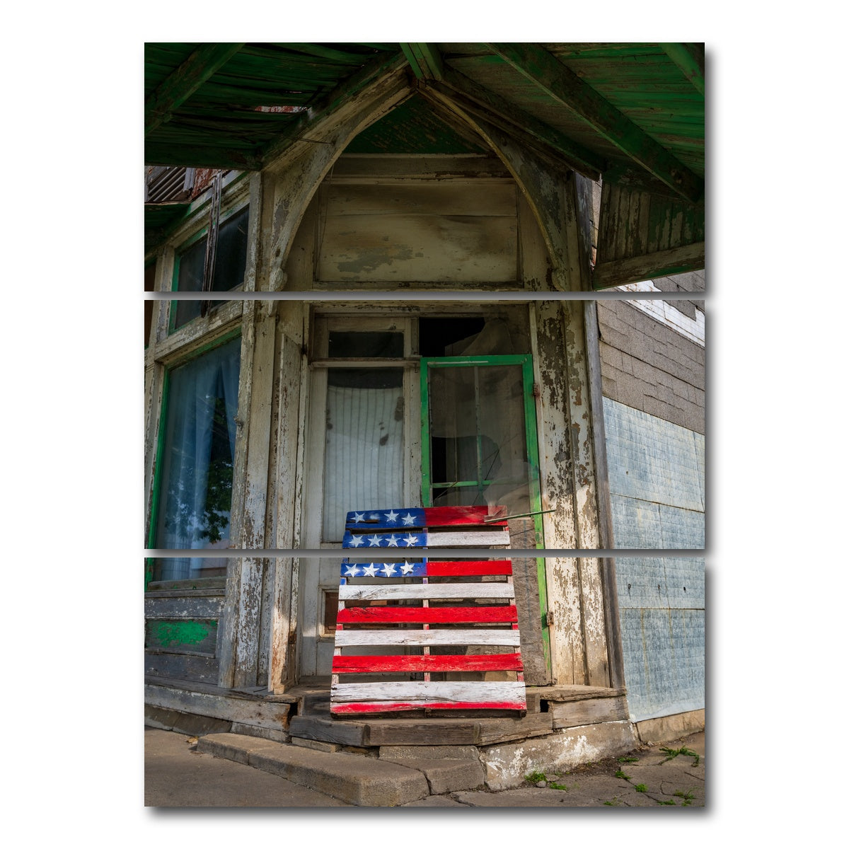 AUTO-MOCKUP WHITE | Faded Glory - I hear America singing | 3 Piece | Gallery Wrap Canvas | group=8x18_stacked