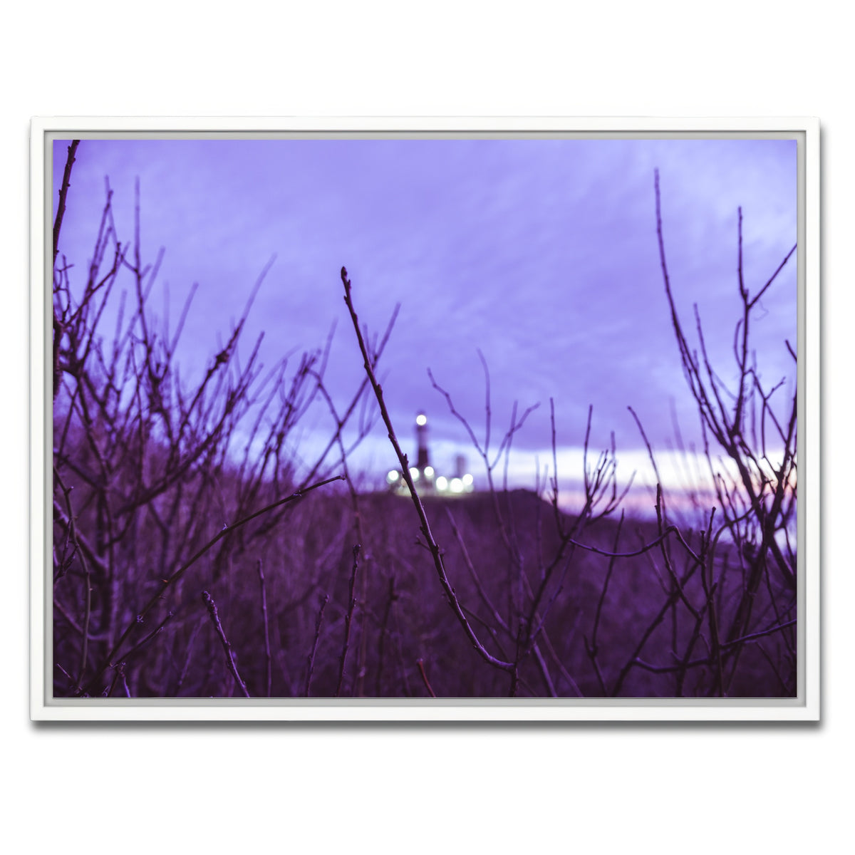 AUTO-MOCKUP WHITE | Faded Lighthouse | 1 Piece | White Framed Canvas | group=4x3