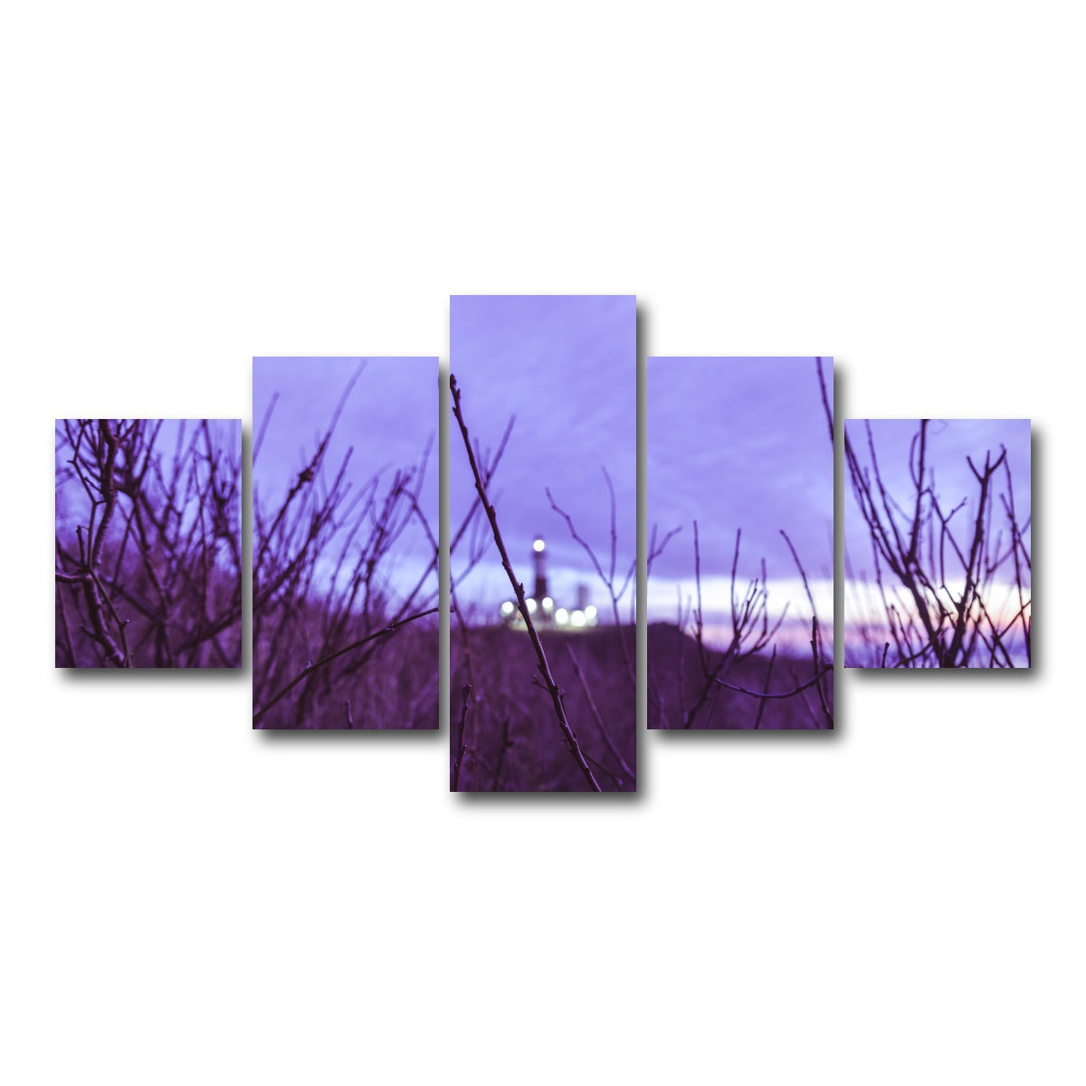 AUTO-MOCKUP WHITE | Faded Lighthouse | 5 Piece | Gallery Wrap Canvas | group=5_short