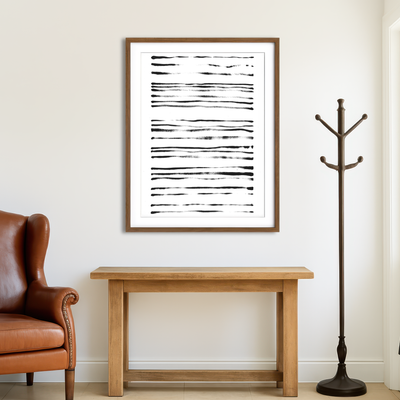 AUTO-MOCKUP ROOM | Faded Lines Wall Art