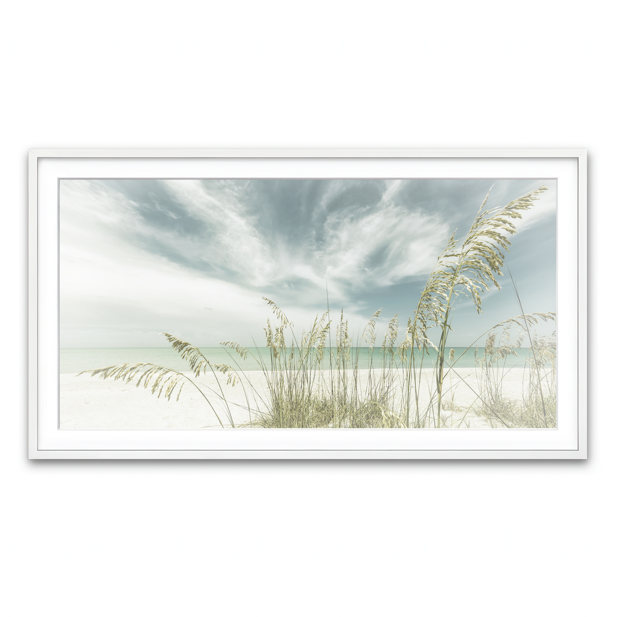 Framed Print 2x1 White
