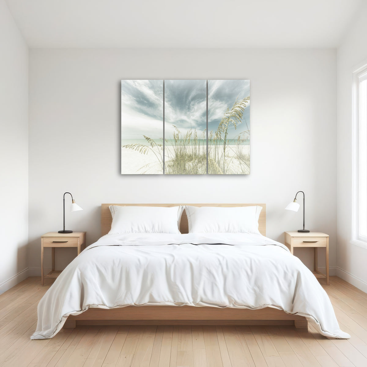 AUTO-MOCKUP ROOM | Faded calmness on the beach