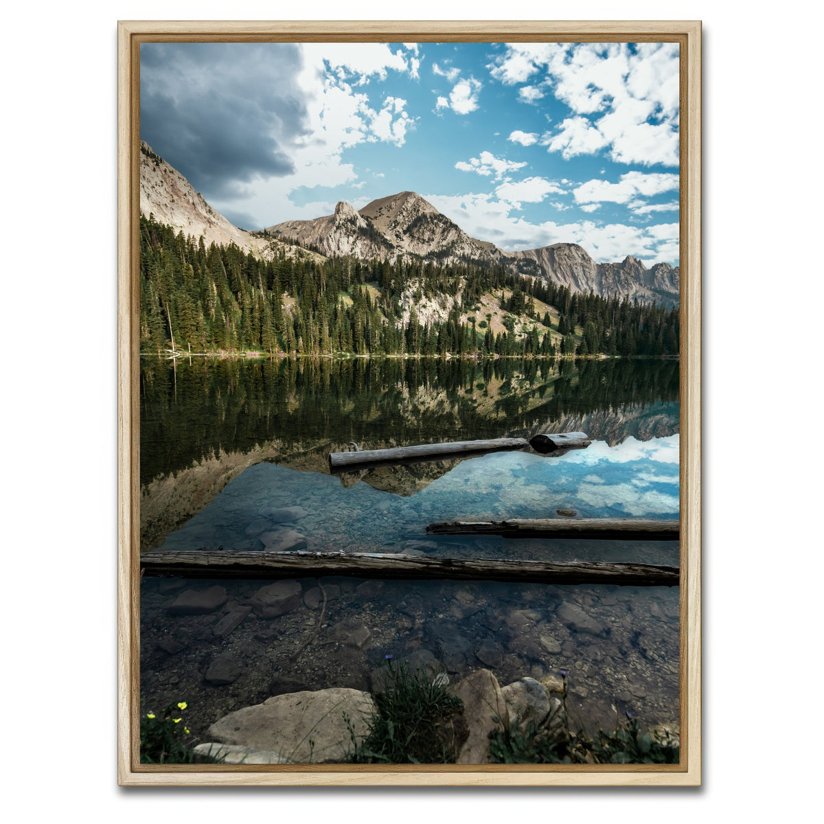 AUTO-MOCKUP WHITE | Fairy Lake Reflection | 1 Piece | Natural Framed Canvas | group=3x4