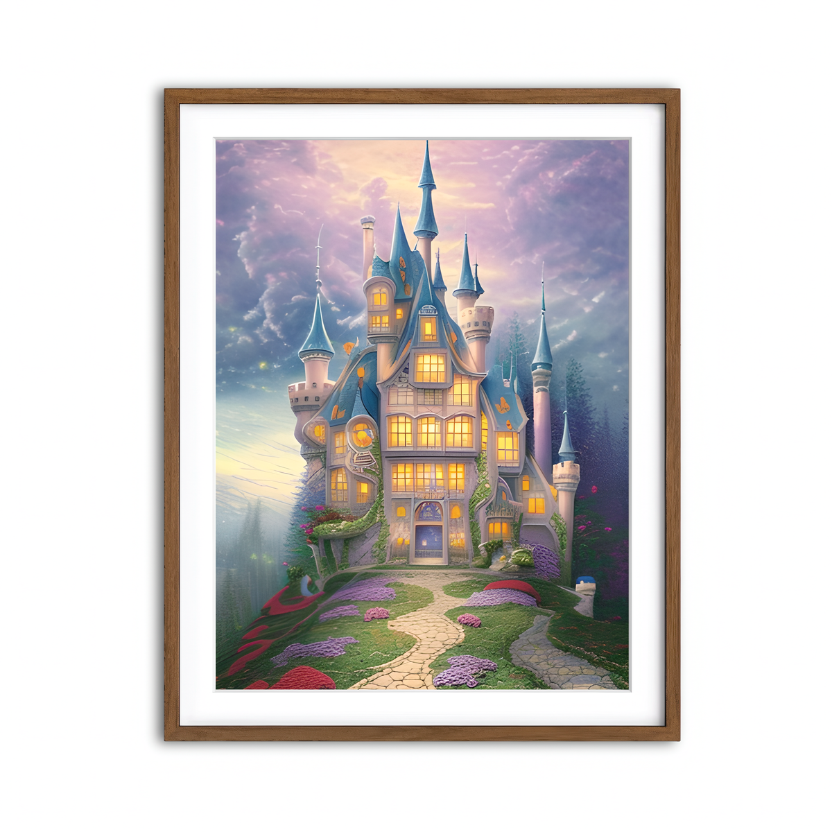 Framed Print 3x4 Walnut